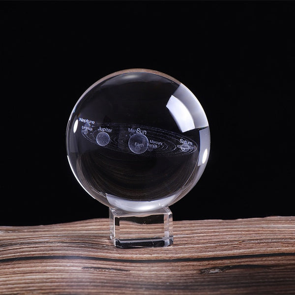 3D Solar System Crystal Ball