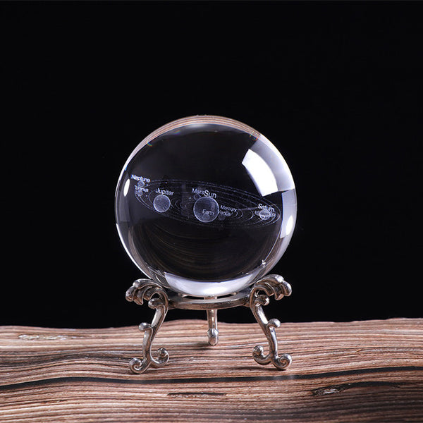 3D Solar System Crystal Ball