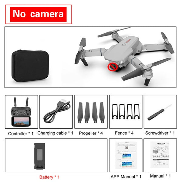 no camera white color 1 battery drone